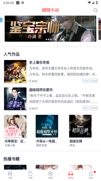 翻阅小说